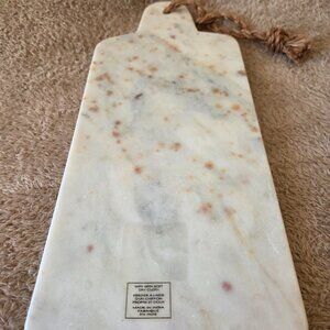Handcrafted Marble Cheese Board, 32×13 cm – India